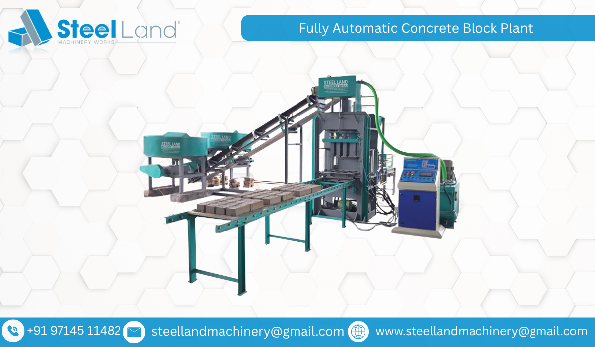 Fully Automatic Concrete Block Plant