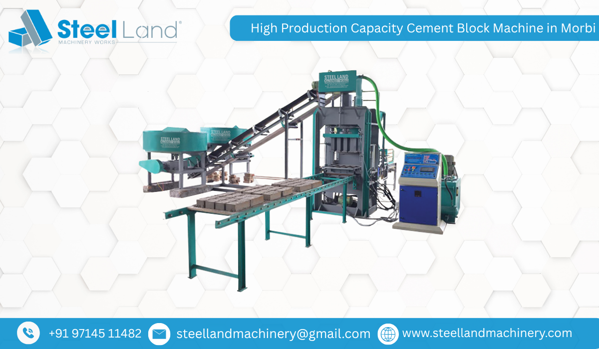 High Production Capacity Cement Block Machine in Morbi