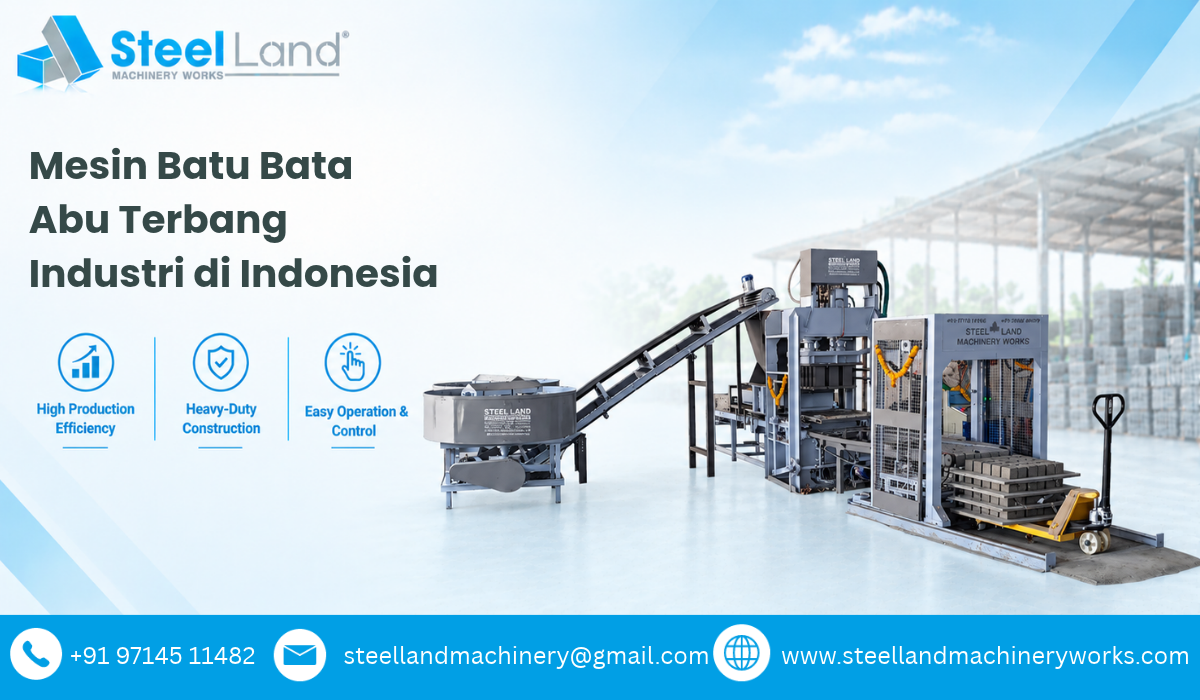Mesin Batu Bata Abu Terbang Industri di Indonesia